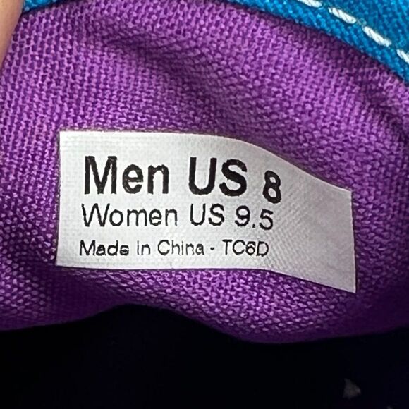 Vans Era Shoes Women's Size 9.5 Blue Pink Colorblock Low Lace Up Retro Sneakers - Picture 11 of 11